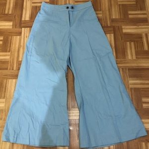 Blue Wide Legged Pants